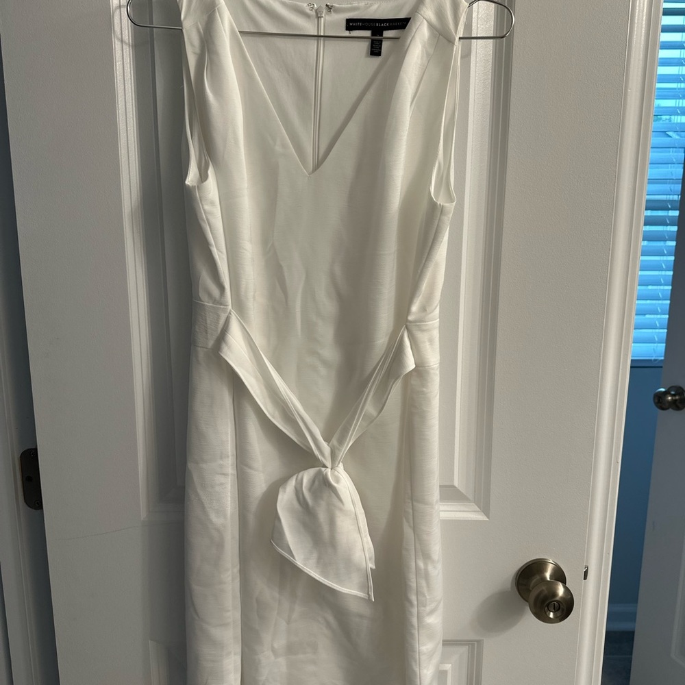 White House Black Market Ivory Midi Dress